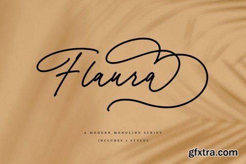 Flaura - A Modern Monoline Script MS