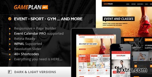 ThemeForest - Gameplan v1.6.0 - Event and Gym Fitness WordPress Theme - 5936266