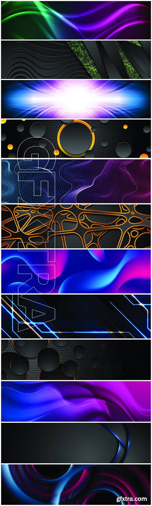 Shiny glowing abstract vector background