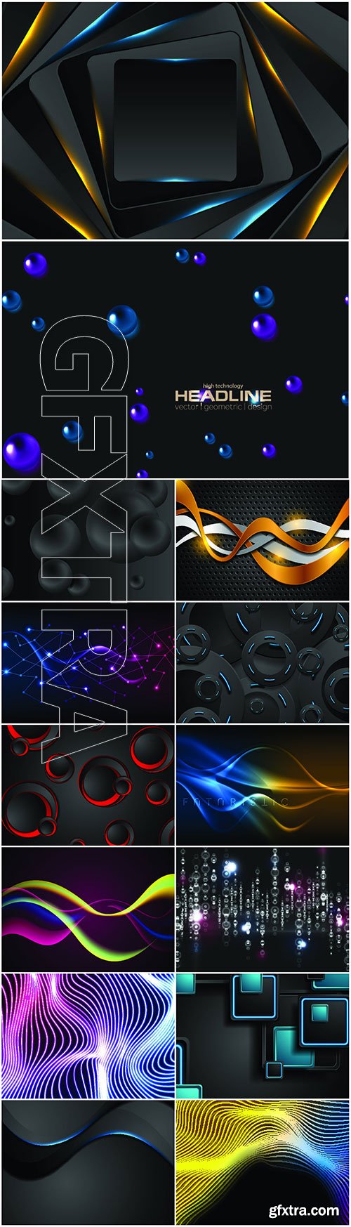 Glowing abstract vector background