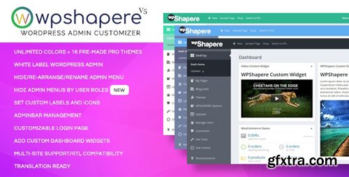 CodeCanyon - Wordpress Admin Theme - WPShapere v6.0.1 - 8183353 - NULLED