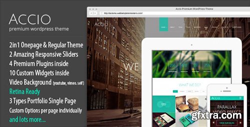 ThemeForest - Accio v1.3.1 - Responsive Onepage Parallax Agency WordPress Theme - 7059765