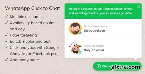 CodeCanyon - WhatsApp Click to Chat Plugin for WordPress v2.2.5 - 20248537