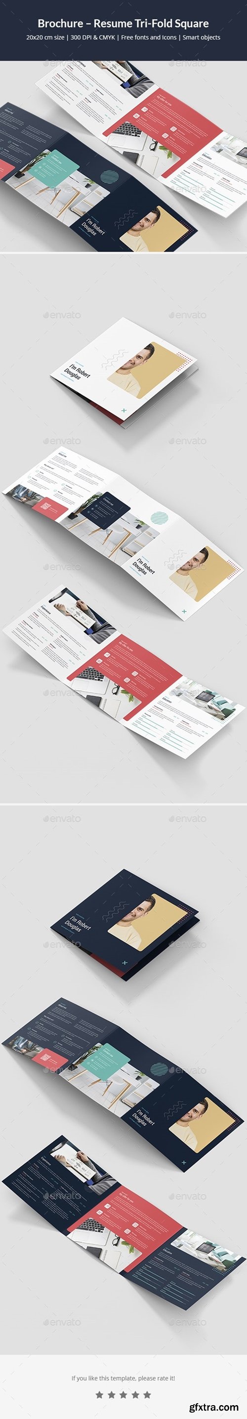 GraphicRiver - Brochure – Resume Tri-Fold Square 24770880