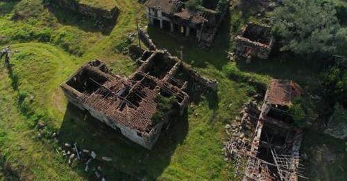 Flying Over Abandoned City - FRJK5DQ