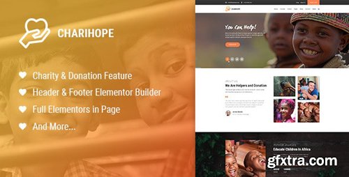 ThemeForest - Charihope v1.0.0 - Charity and Donation WordPress Theme - 23819082