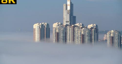 Fog in the City and Skyscrapers on the Cloud - 9LVZ6S3