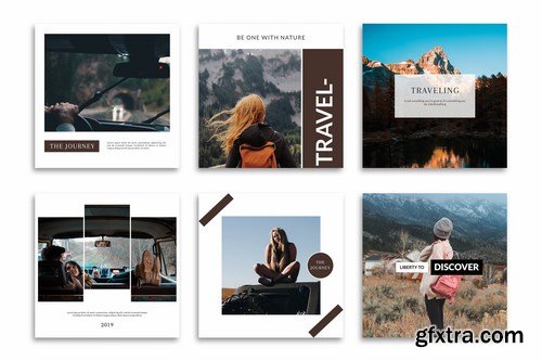 Travel Instagram Posts Template