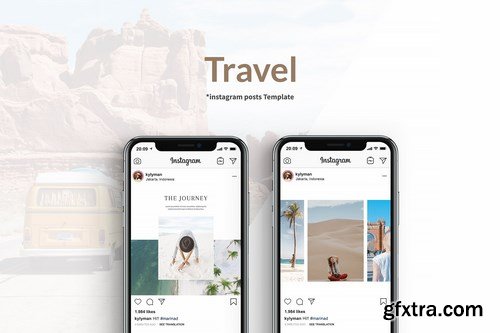 Travel Instagram Posts Template