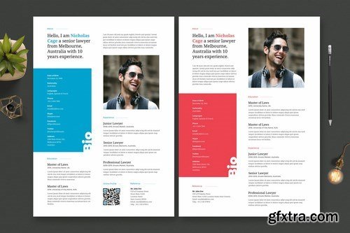 Clean Resume CV Template 51