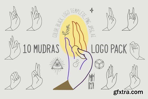 10 Mudras & Logo Pack