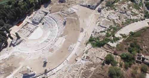 Old Ancient Greek Theatre Visited - 2T3JESU