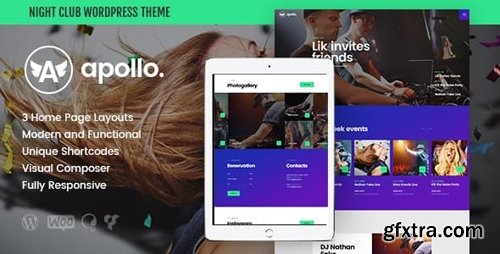 ThemeForest - Apollo v1.3 - Night Club, DJ Concert & Music Event WordPress Theme - 20555539