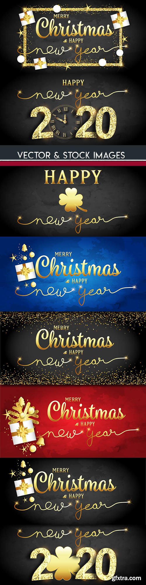 Merry Christmas and New Year background decorative 5