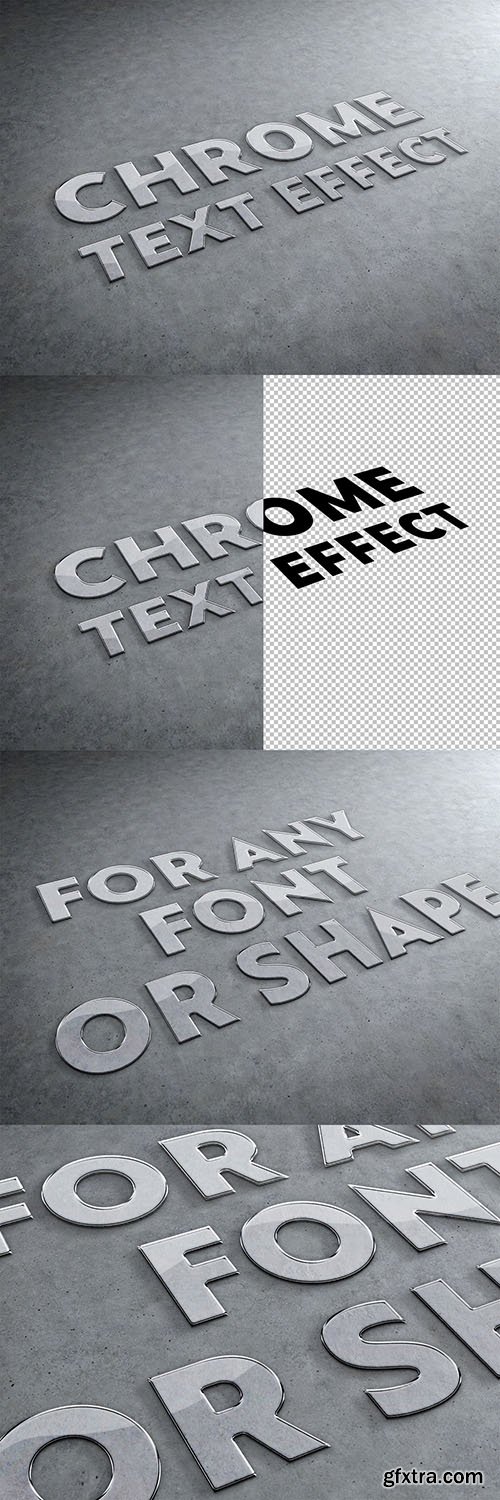 Chrome Metal Text Effect 293604489