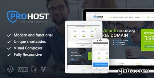 ThemeForest - ProHost v1.4 - A Trendy Internet Hosting & Technology WordPress Theme - 14938300