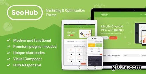 ThemeForest - SEOHub v1.7 - A Colorful SEO & Marketing Agency WordPress Theme - 13538291