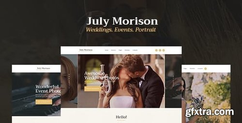 ThemeForest - July Morison v1.2 - An Alluring Event Photographer's Portfolio & Blog WordPress Theme - 19983939