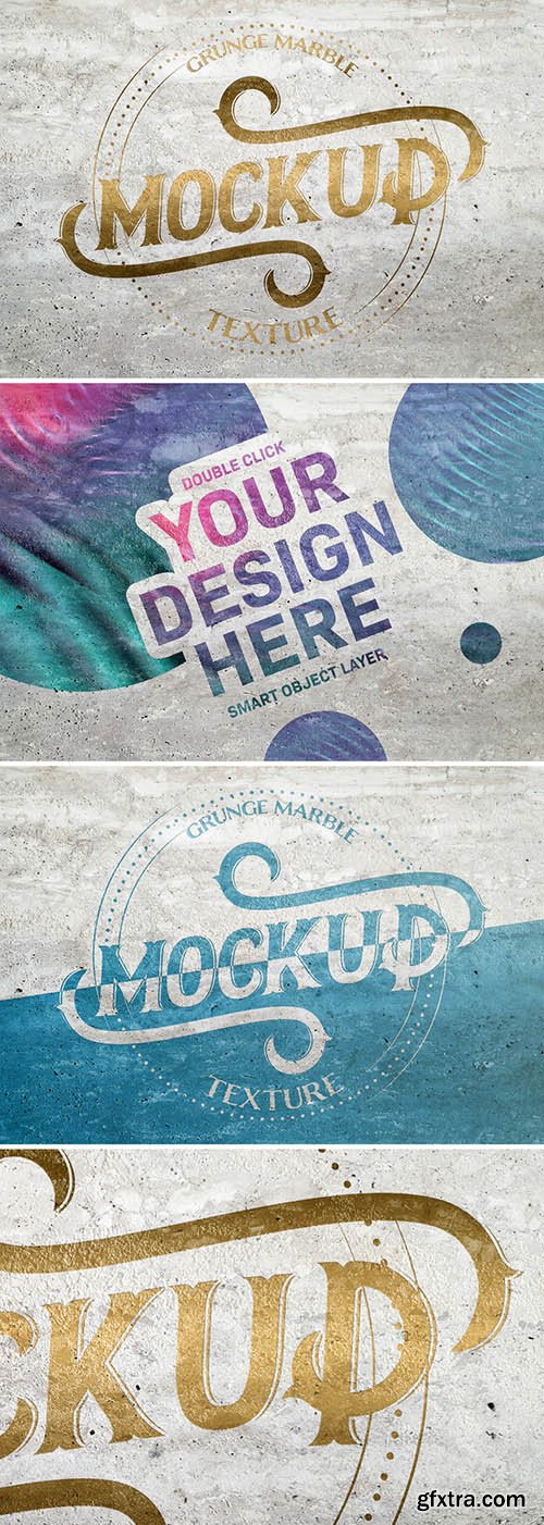 Grunge Marble Texture Mockup 293604498