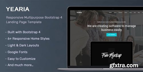 ThemeForest - Yearia v1.0 - Multipurpose Landing Page Template - 22972155