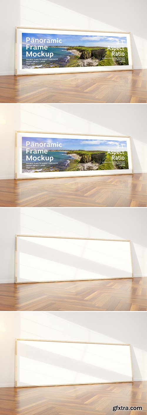 Horizontal Frame Mockup Leaning on Wall 293877175