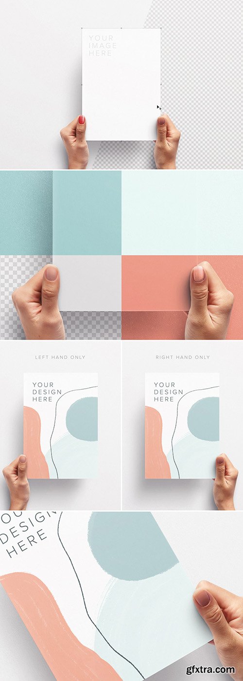 Hands Holding Paper Mockup 292406271