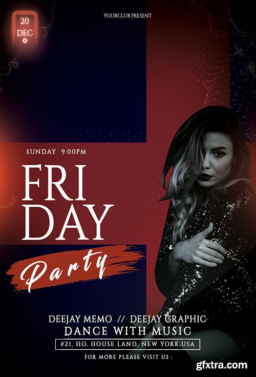 Friday Girls Night - Premium flyer psd template