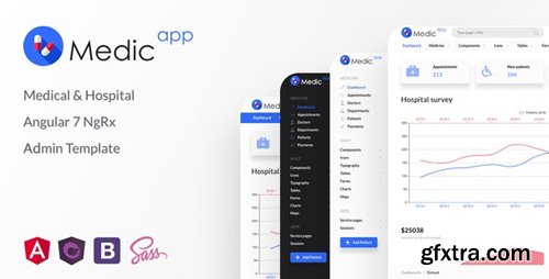 ThemeForest - MedicApp v1.0.0 - Medical & Hospital Angular 89 NgRx Admin Template - 23556468