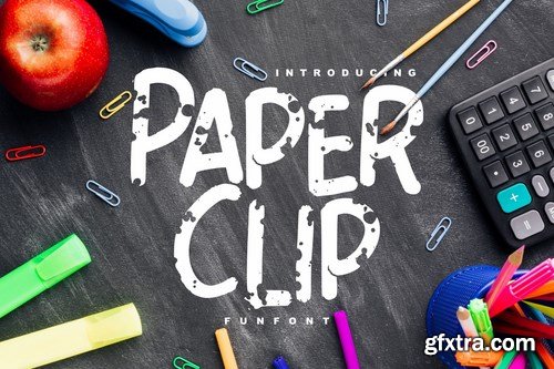 Paper Clip Decorative Fun Font