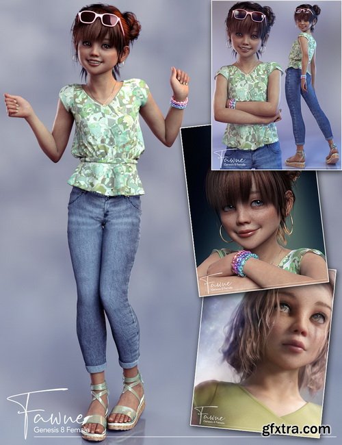 Daz3D - Fawne Bundle for Genesis 8 Female(s)