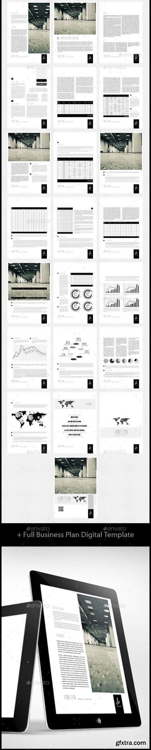 GR - Full Business Plan Digital InDesign A4 Template (Re-Up)