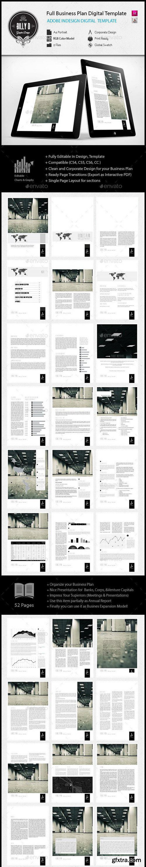 GR - Full Business Plan Digital InDesign A4 Template (Re-Up)