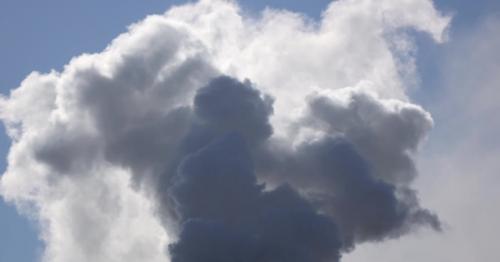 Chimney at an Industrial Plant, Pollution of the Environment in Air - WXVE4YG