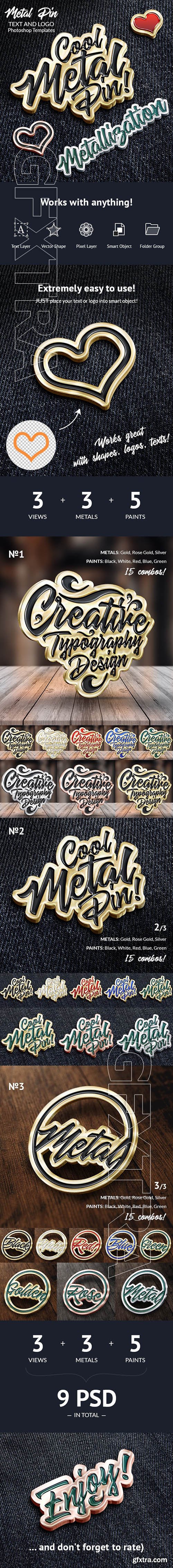 GraphicRiver - Metal Pin – Text and Logo Effect 24741564