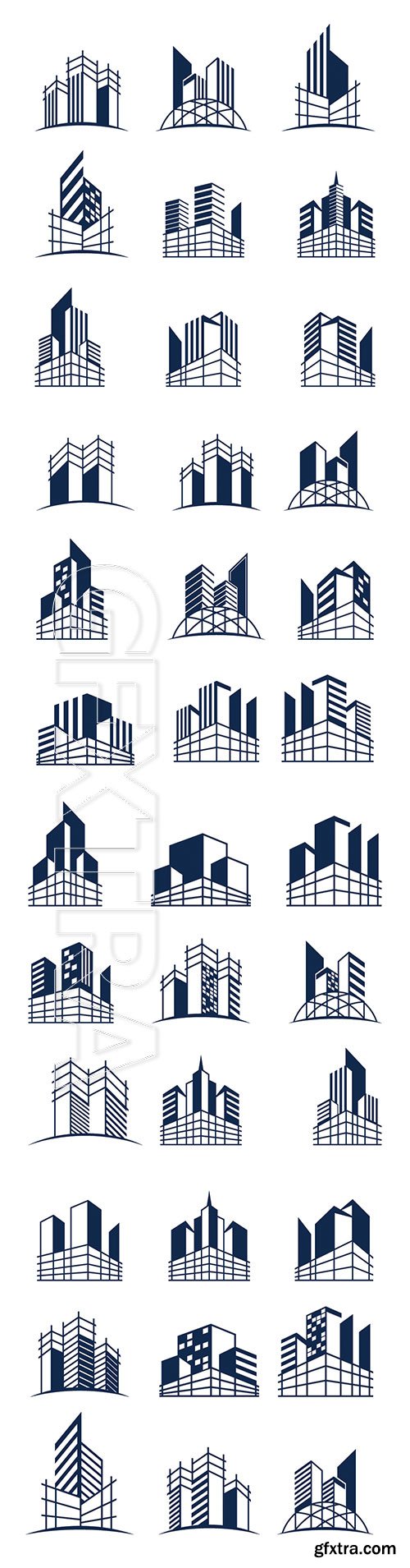 Building construction logo bundle