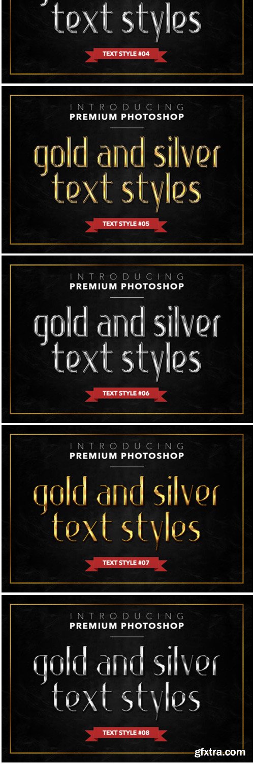 Gold &amp; Silver #1 - 20 Text Styles 1840658