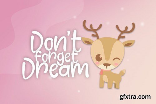 CM - Comet Deer Font + Vector 4188031