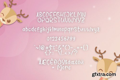 CM - Comet Deer Font + Vector 4188031