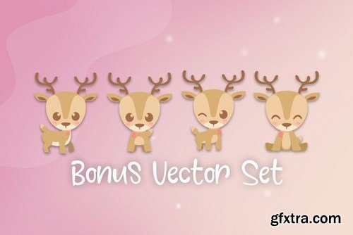 CM - Comet Deer Font + Vector 4188031