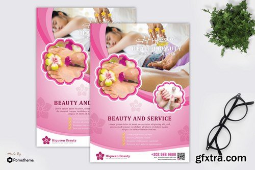 Hiqueen - Spa and Beauty Flyer Template