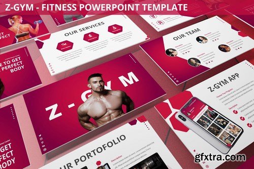 Z-Gym - Fitness Powerpoint and Google Slides Templates