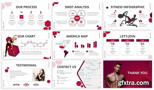 Z-Gym - Fitness Powerpoint and Google Slides Templates