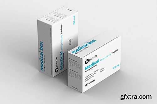 Medical Box Mock-Up Template