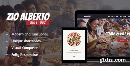 ThemeForest - Zio Alberto v1.2.2 - Pizza Restaurant, Cafe & Bistro WordPress Theme - 20263195