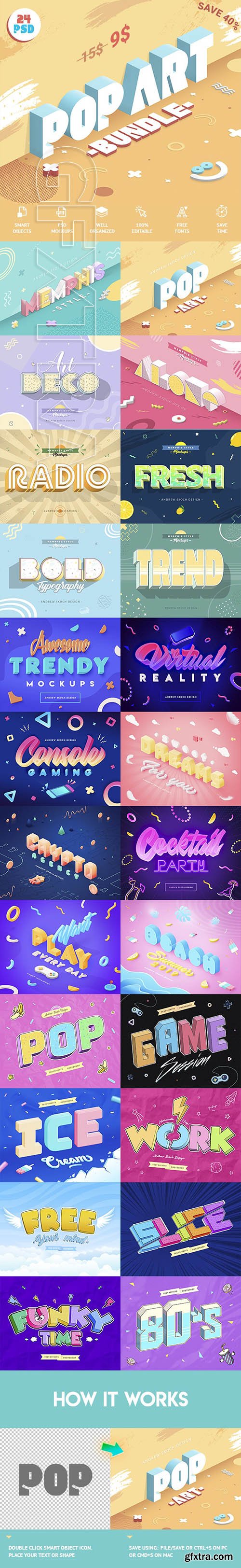 GraphicRiver - Pop Art Bundle 24647832