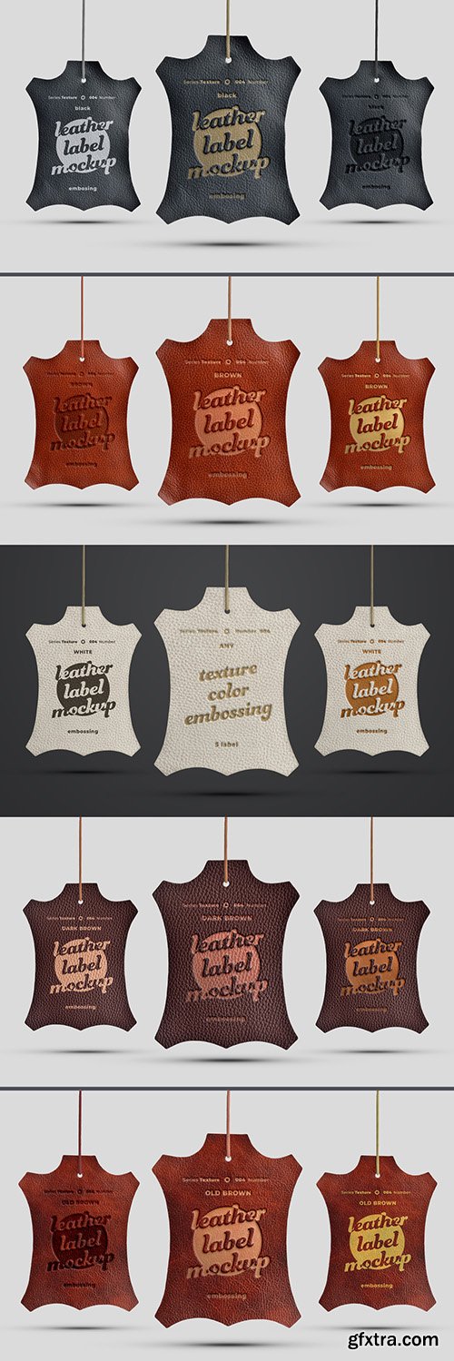 Leather Label Mockup Set 290826697