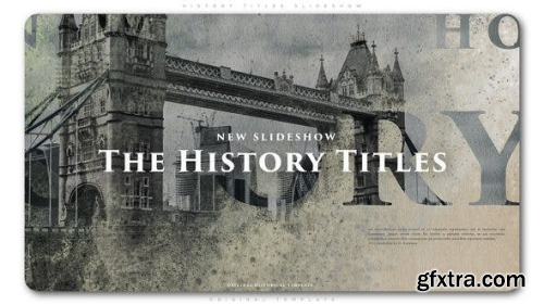 VideoHive History Titles Slideshow 22607705