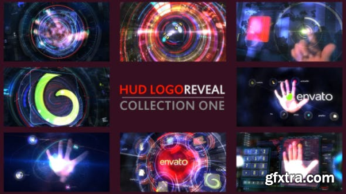 VideoHive Hand HUD Logo Reveal 14879056