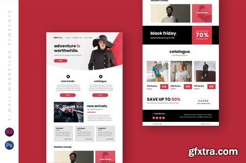 Business Email Newsletter UI Template