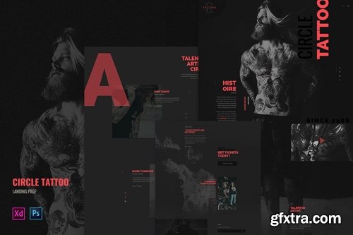 Circle Tattoo - Tattoo landing page template